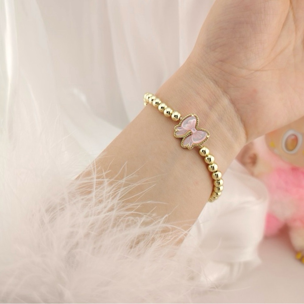 Kendra Scott Haley Bow Gold Stretch Bracelet
